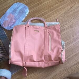 Luhxe Travel “Carry-On” blush pink Bag with wheels